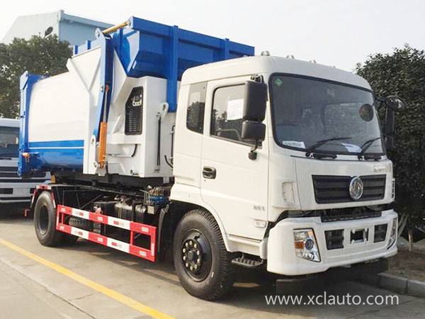 Dongfeng 145 pull arm garbage truck