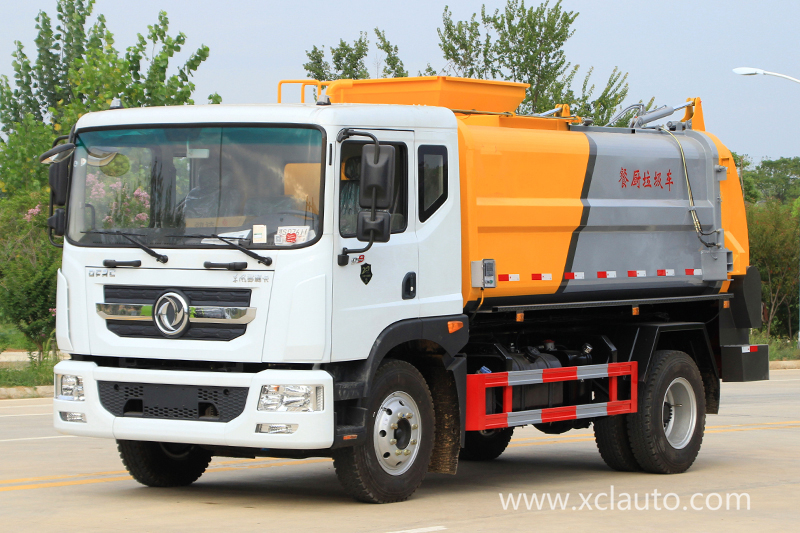 Guo Liu Dongfeng D9 9.5 square kitchen garbage truck