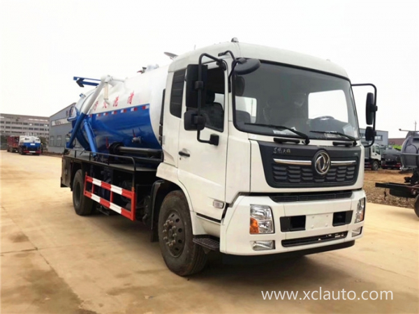 Dongfeng Tianjin 14 square cleaning suction truck one tank