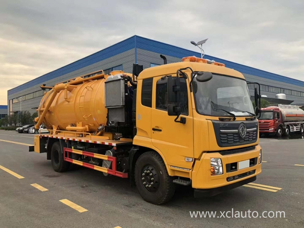 Dongfeng Tianjin cleaning suction truck 15 square (with secondary) country six