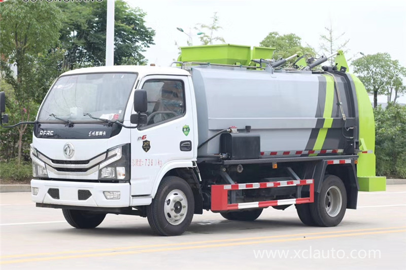 Dongfeng 4X2 120HP 6 Wheeler Side Loader Refuse Truck