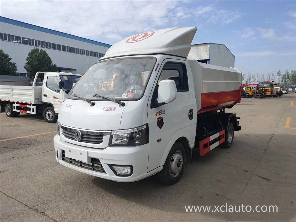 Dongfeng Tuyi 3 square hanging bucket garbage truck