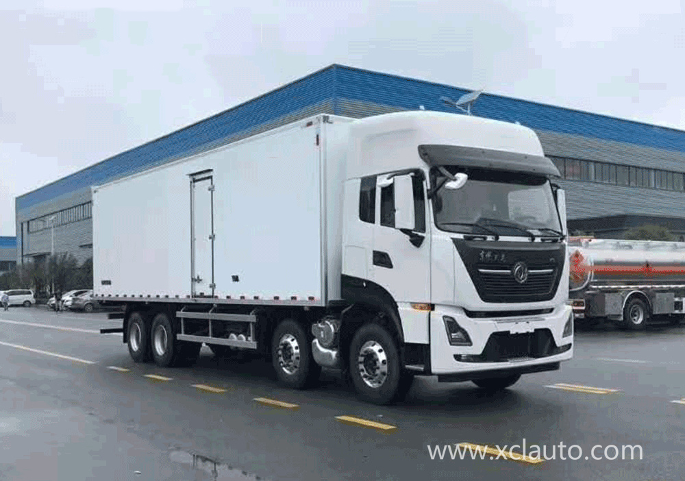 Dongfeng Kinland 8x4 30 Ton Refrigerator Box Truck For Meat