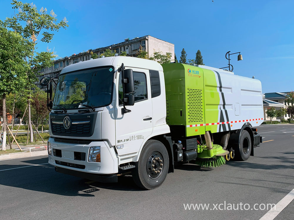 National six Dongfeng Tianjin dry sweep truck