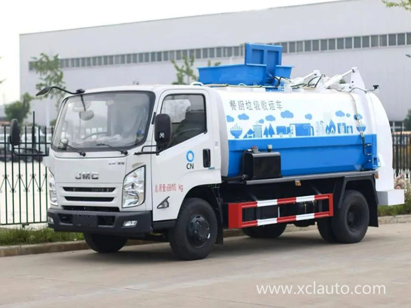 Jiangling Kairui country six 4.5 square kitchen garbage truck