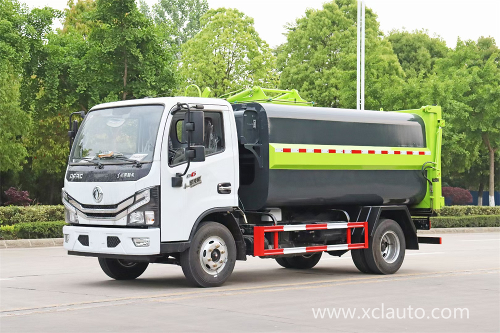 Dongfeng 4X2 120HP 6 Wheeler Side Loader Refuse Truck