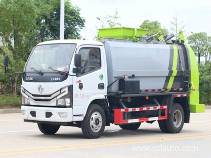 Dongfeng 4X2 120HP 6 Wheeler Side Loader Refuse Truck