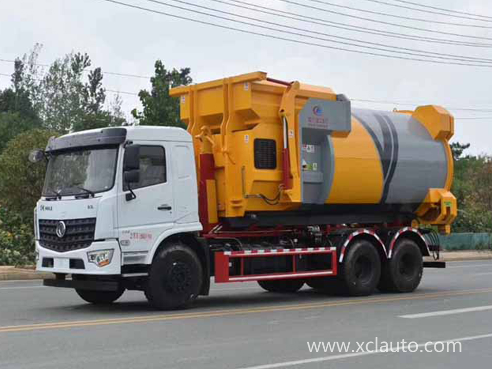 Dongfeng Tianlong 6x4 18M3 Rear Loader Tipper Garbage Truck