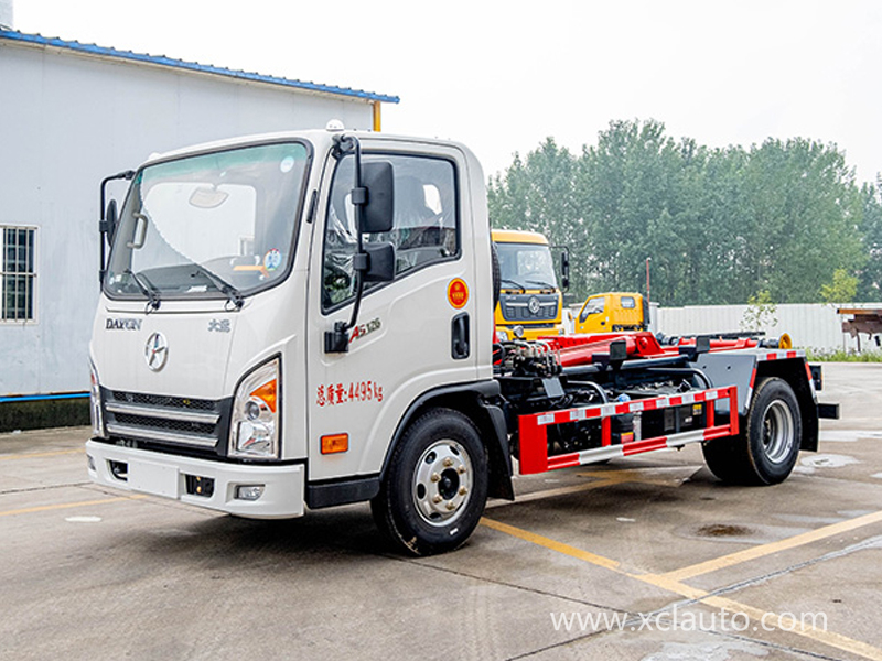 Dayun 5 square hook arm garbage truck