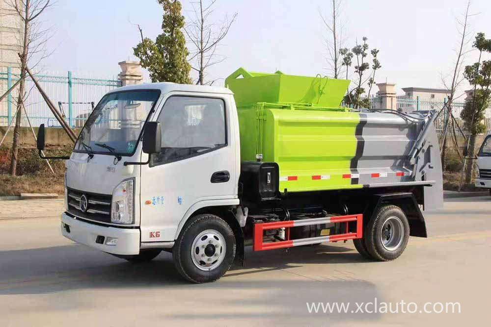 CHENGLI Brand 6 Wheeler Side Loader Garbage Removal Truck 4X2 103HP