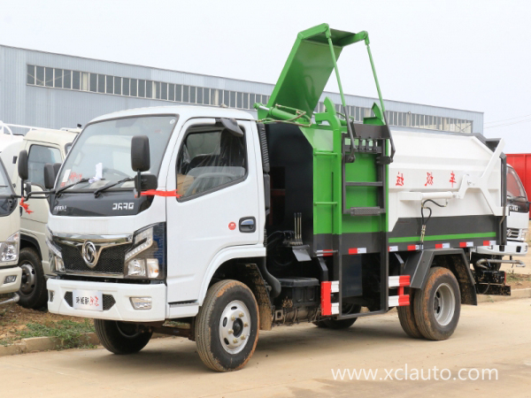 Dongfeng 4X2 Side Loading Bin Waste Compactor Vehicle