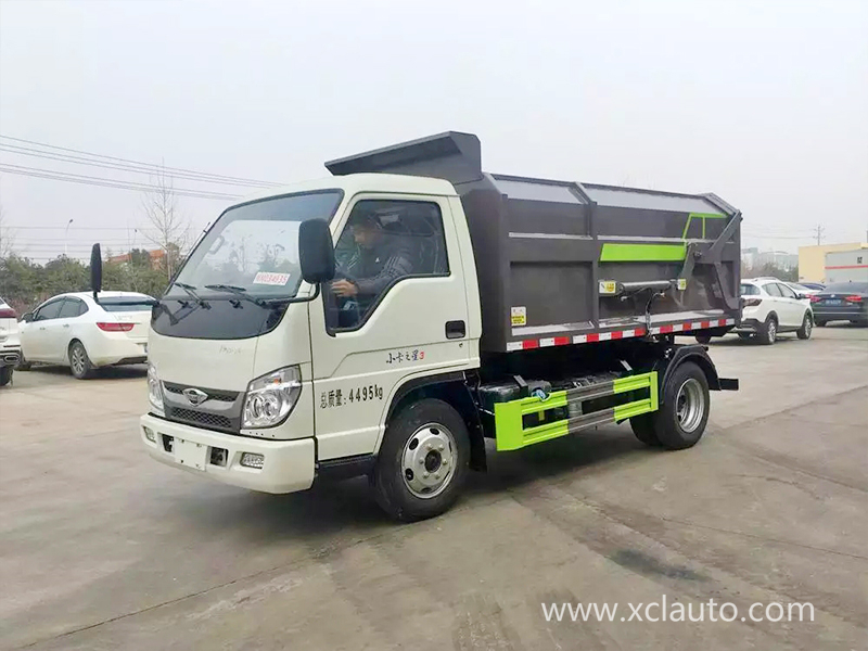 Foton 5 side loading bucket garbage truck