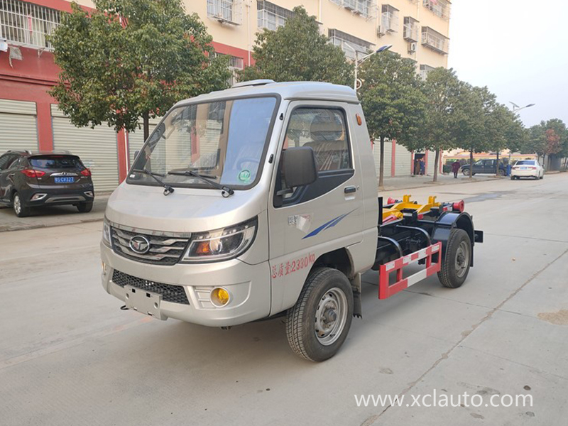 Tang Jun single wheel 3 square hook arm garbage truck