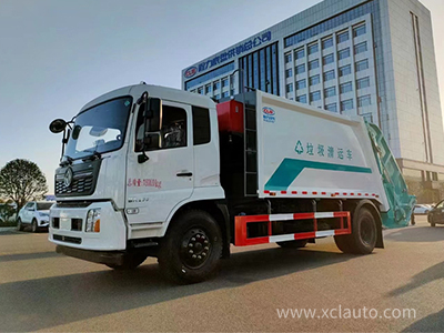 Box capacity 16m³ Tianjin compressed garbage truck