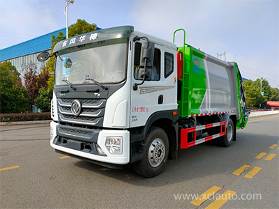 Box volume 14m³ Huashen compressed garbage truck