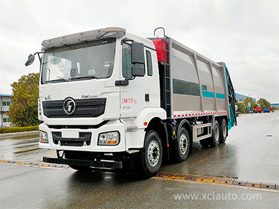 Box volume 30m³ Shaanxi automobile compression garbage truck