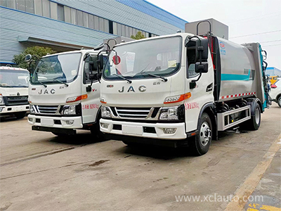 Box volume 9m³ Jianghuai Junling compression garbage truck